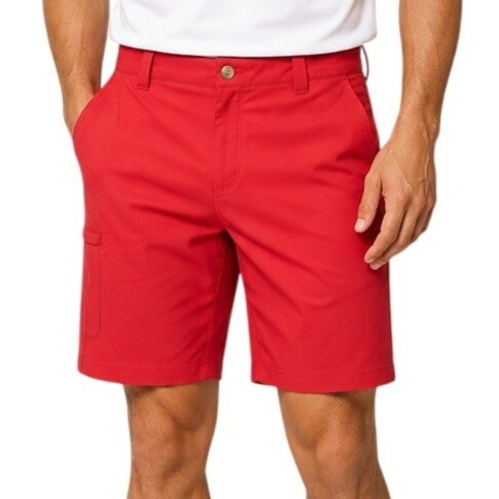 Columbia PFG Shorts Mens 36 Red Performance Fishing Gear Omni-Shield
